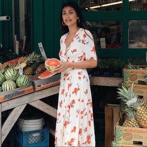 Reformation Napa Midi Dress in Chagall size Large